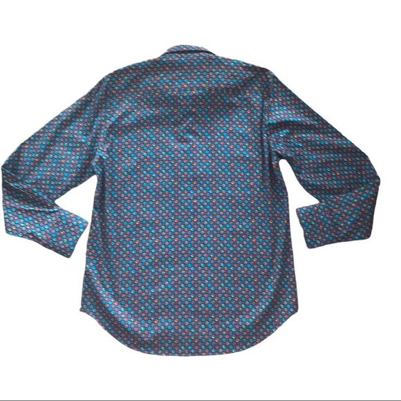 Robert Graham Supernova Black Multicolored Shirt M - Picture 2 of 8